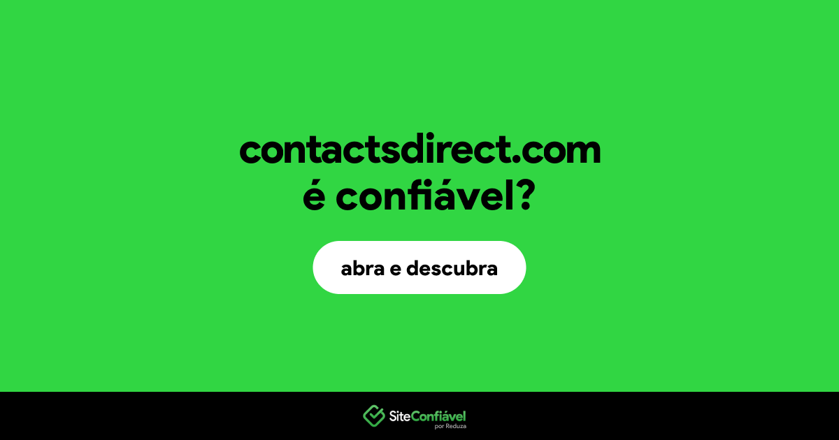O site contactsdirect.com é confiável?