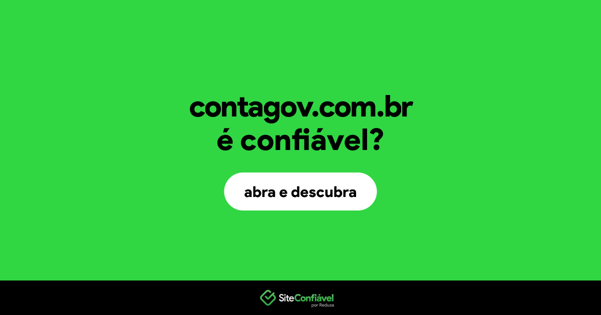 O site contagov.com.br é confiável?