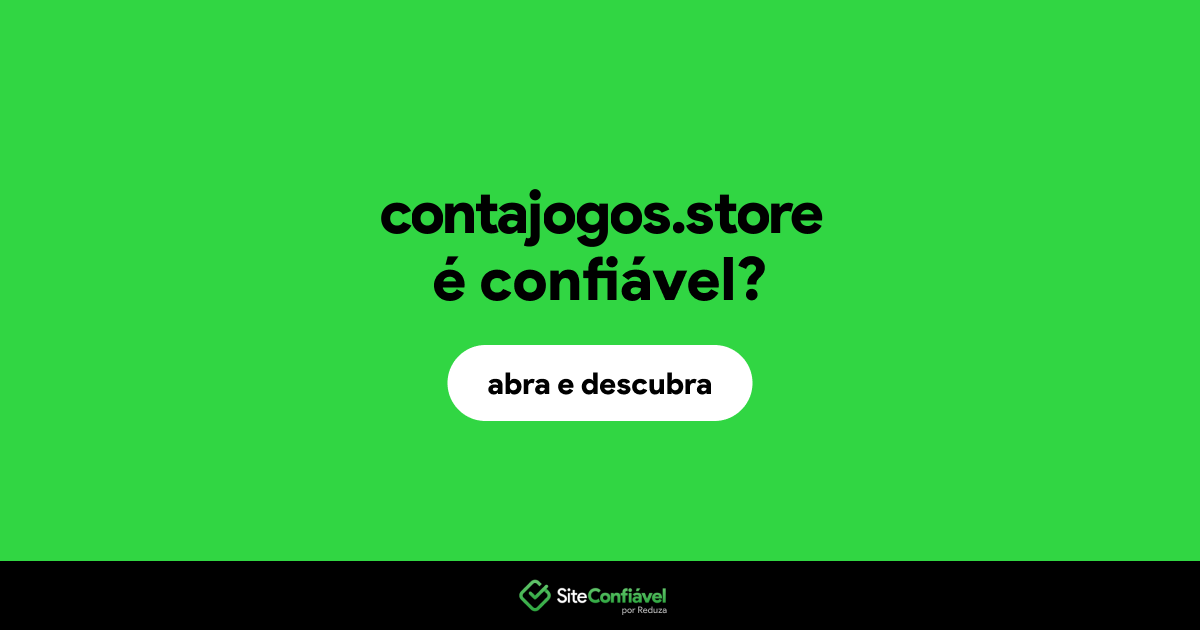 O site contajogos.store é confiável?