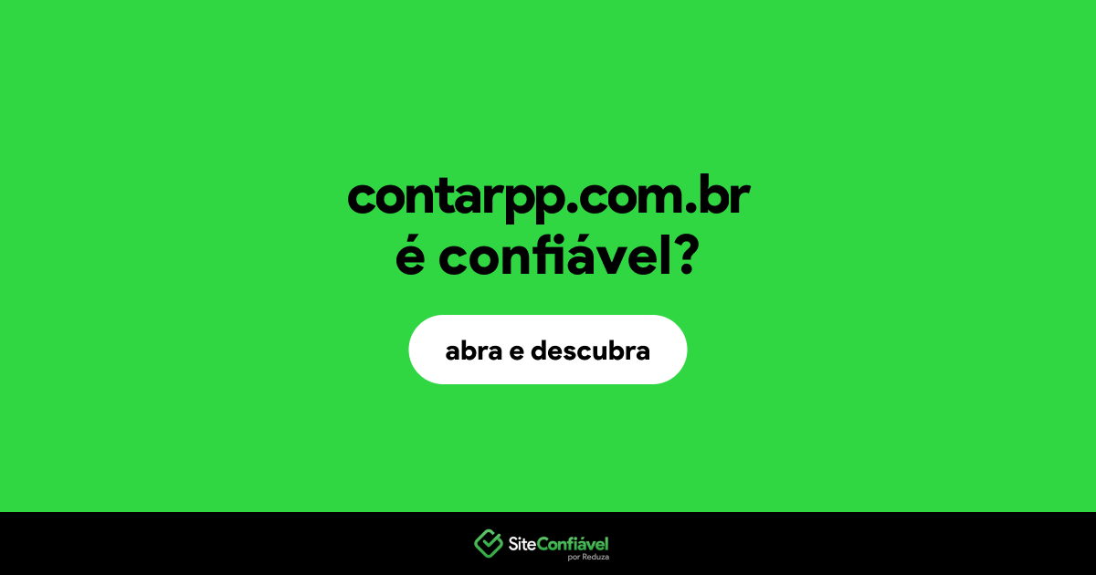 O site contarpp.com.br é confiável?