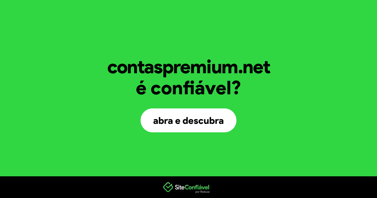 O site contaspremium.net é confiável?