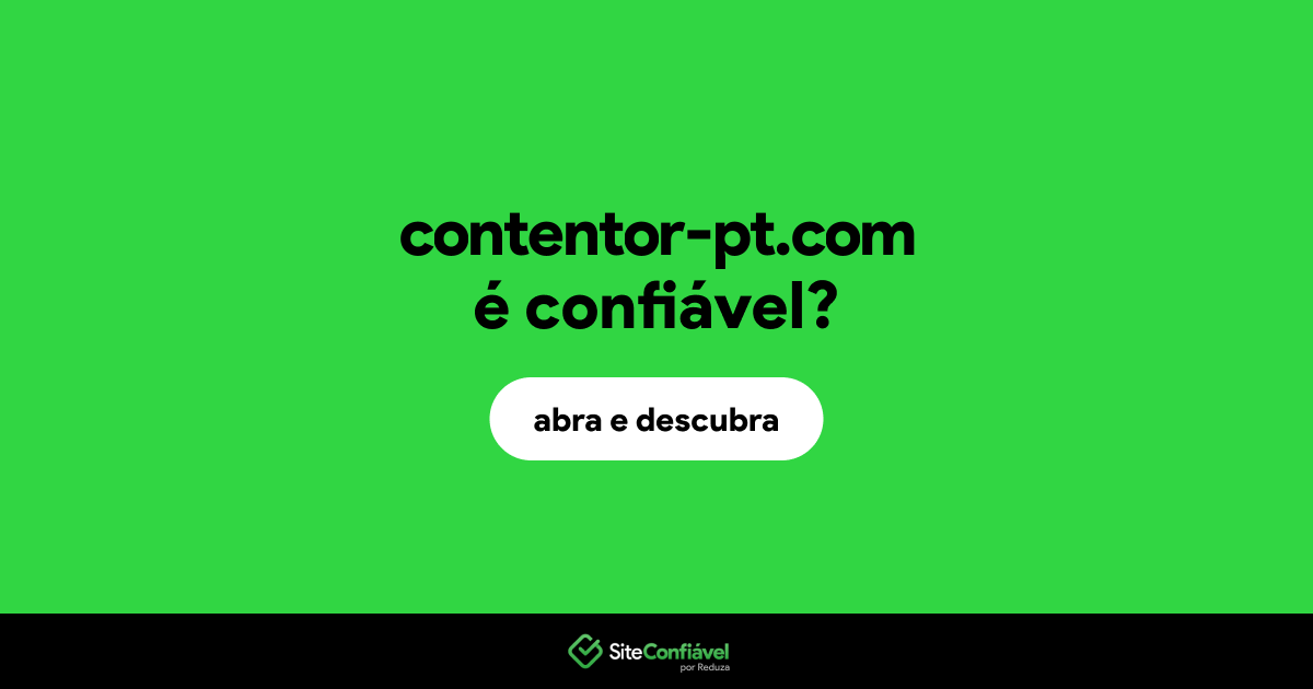 O site contentor-pt.com é confiável?