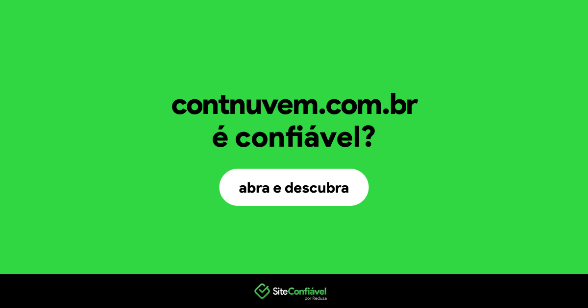 O site contnuvem.com.br é confiável?