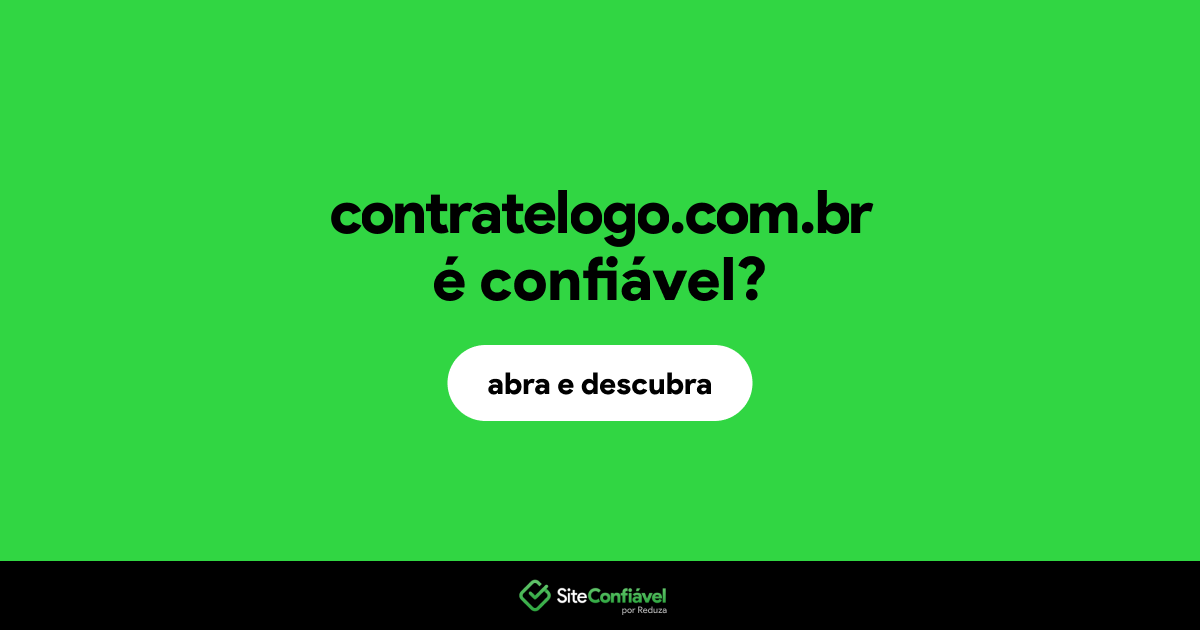O site contratelogo.com.br é confiável?