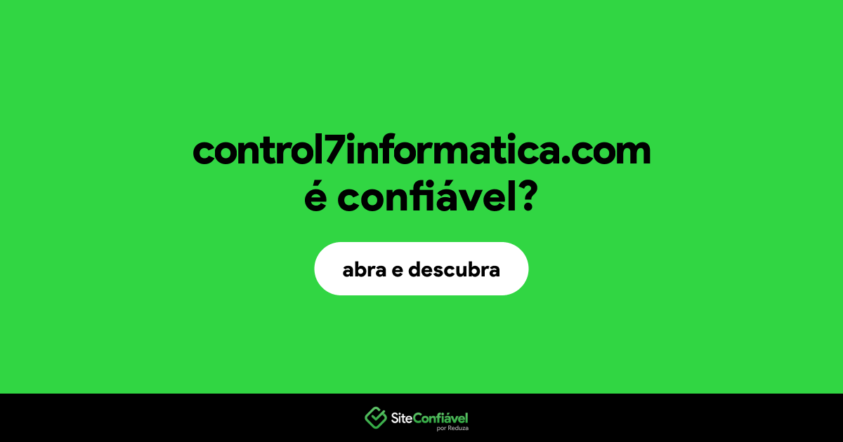 O site control7informatica.com é confiável?