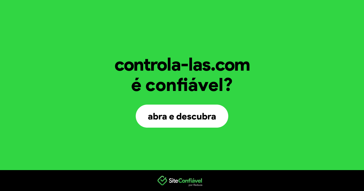 O site controla-las.com é confiável?