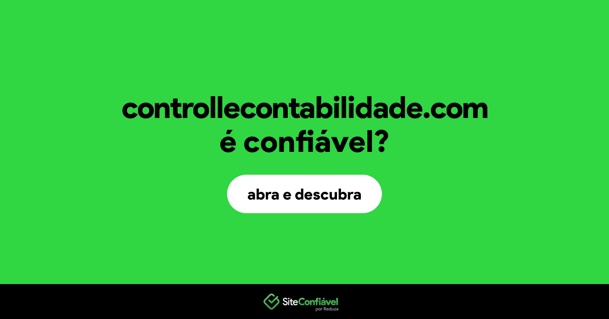 O site controllecontabilidade.com é confiável?