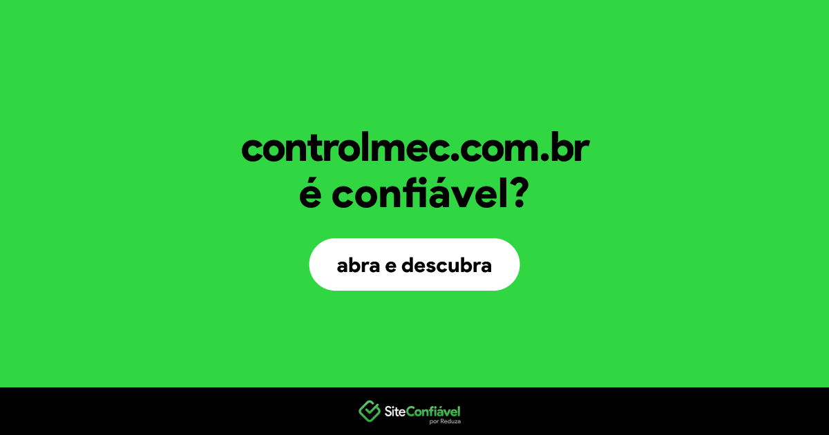 O site controlmec.com.br é confiável?