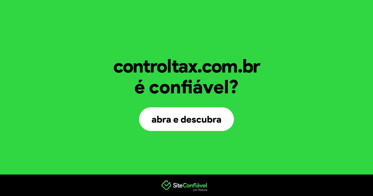 O site controltax.com.br é confiável?