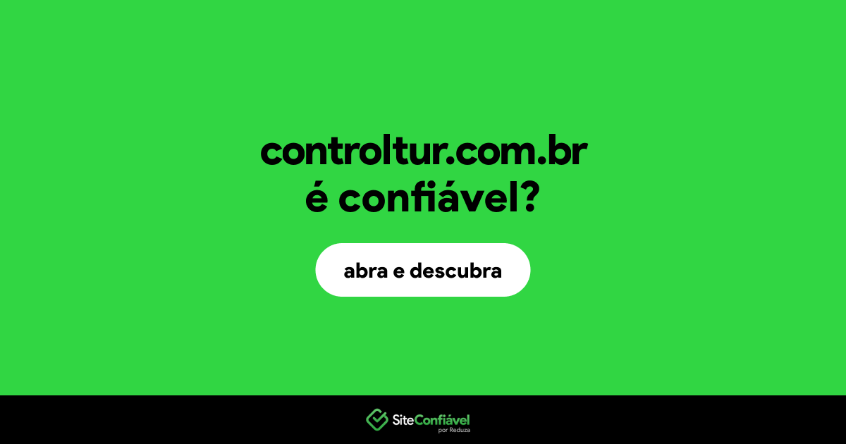 O site controltur.com.br é confiável?