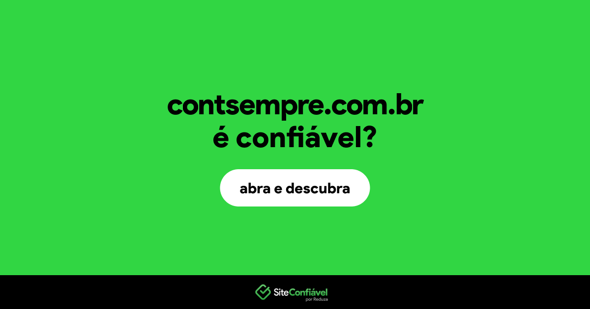 O site contsempre.com.br é confiável?