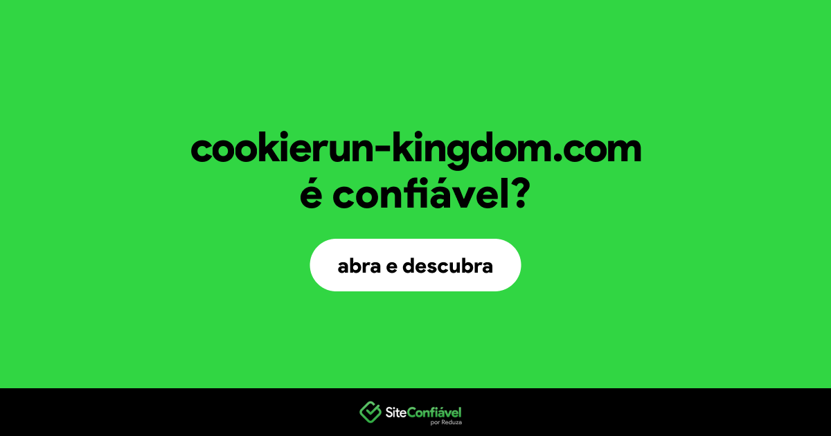 O site cookierun-kingdom.com é confiável?