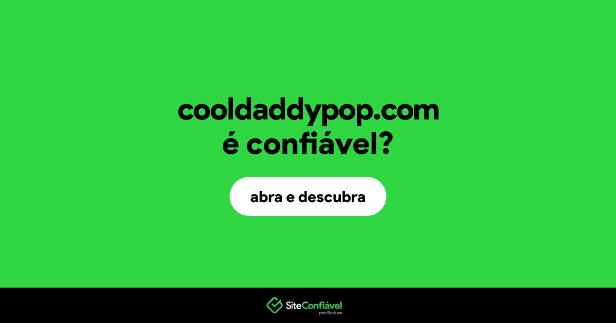 O site cooldaddypop.com é confiável?