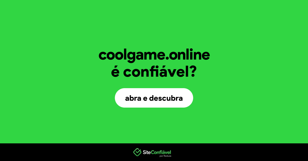 O site coolgame.online é confiável?