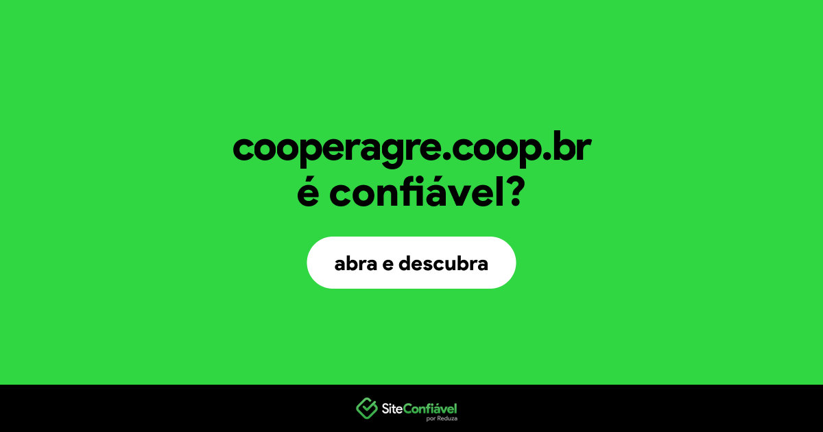 O site cooperagre.coop.br é confiável?