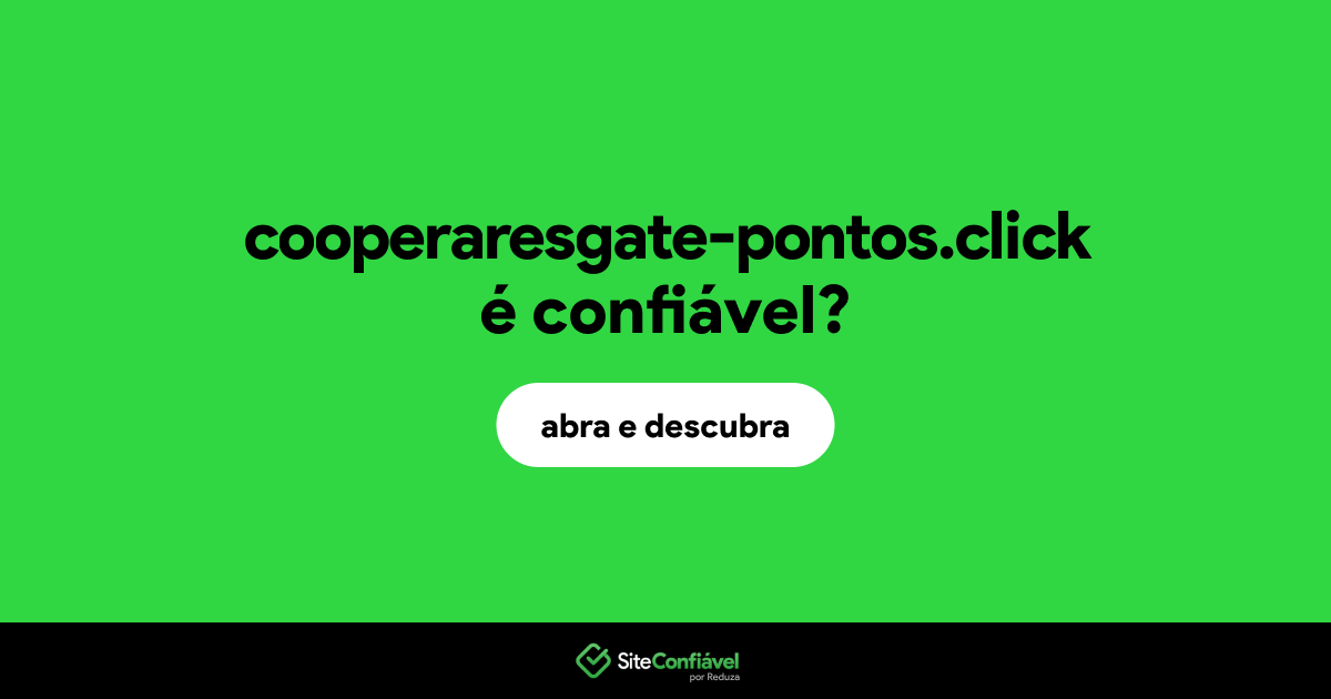 O site cooperaresgate-pontos.click é confiável?