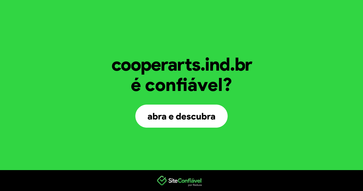 O site cooperarts.ind.br é confiável?