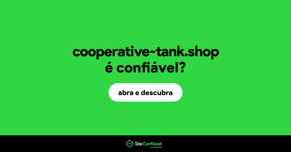 O site cooperative-tank.shop é confiável?