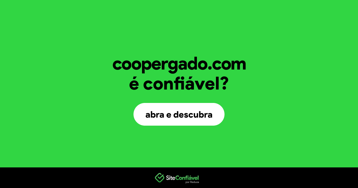 O site coopergado.com é confiável?