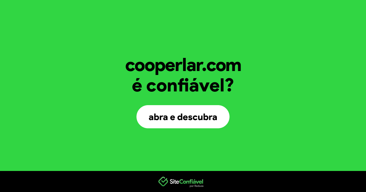 O site cooperlar.com é confiável?