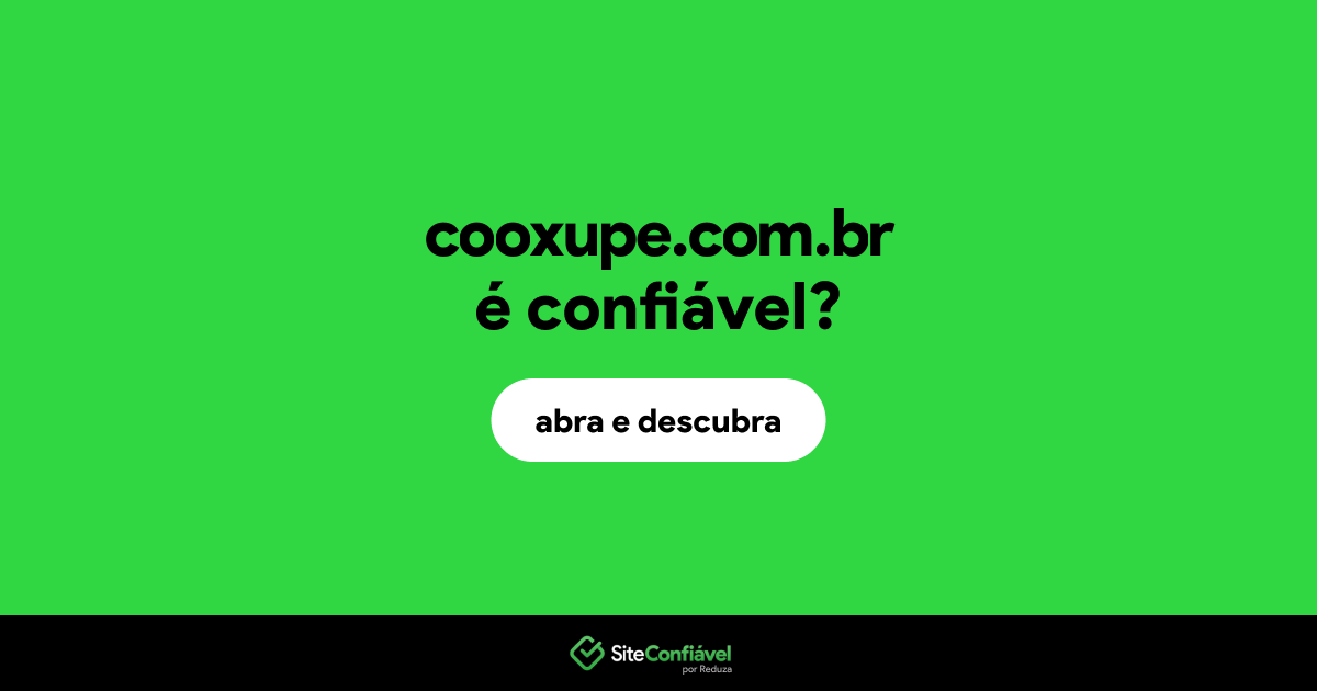 O site cooxupe.com.br é confiável?