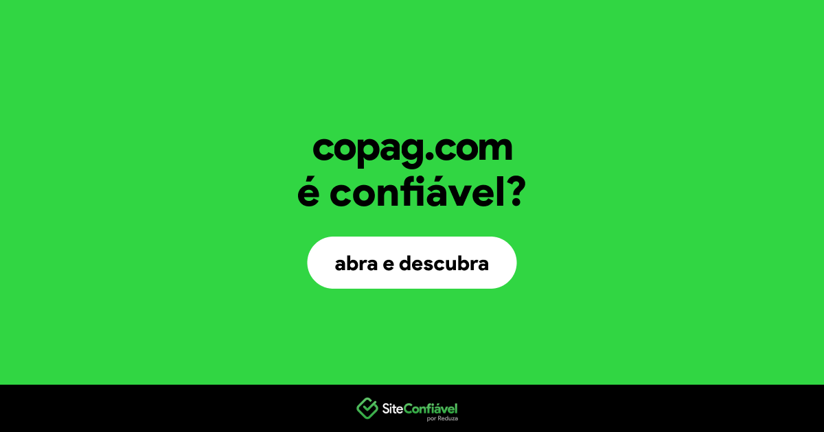 O site copag.com é confiável?