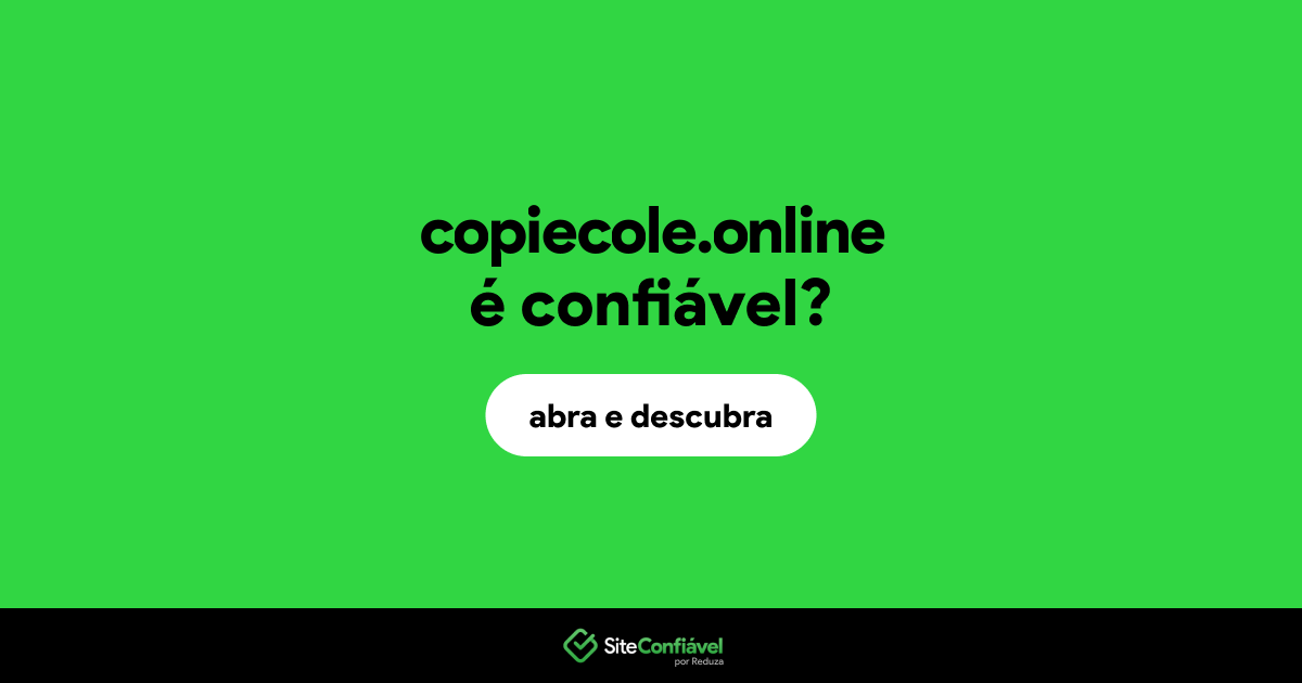 O site copiecole.online é confiável?