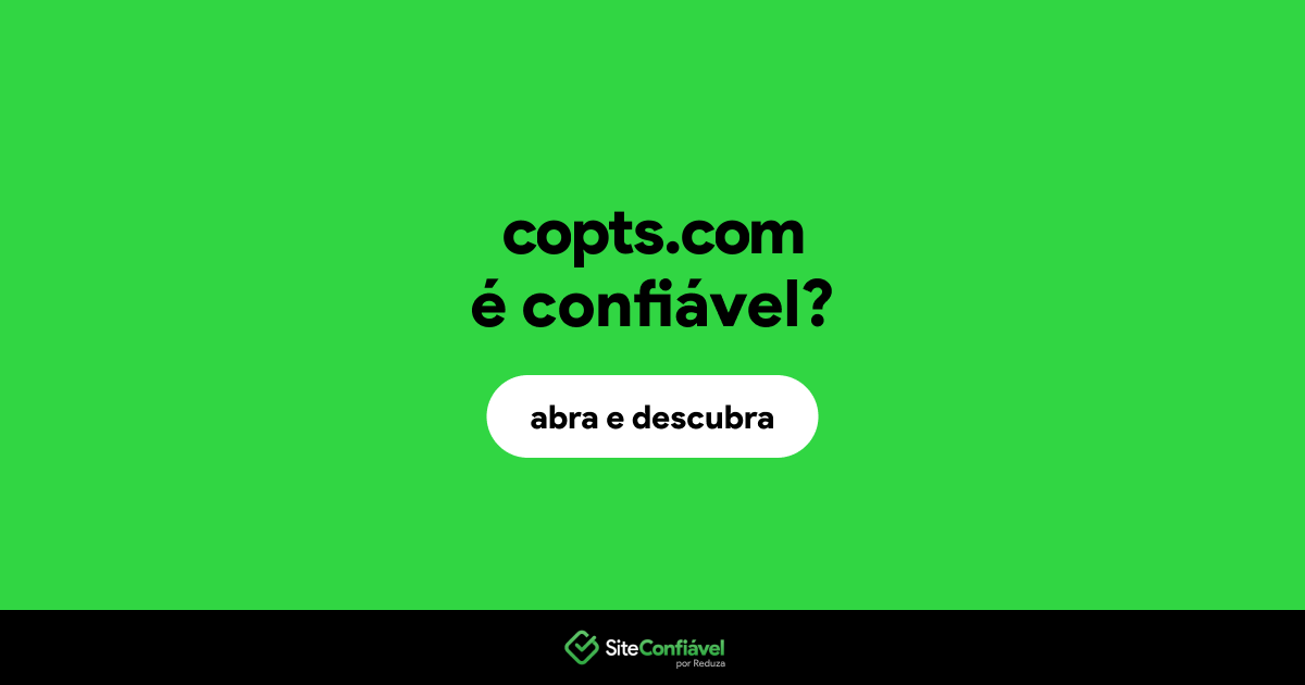 O site copts.com é confiável?