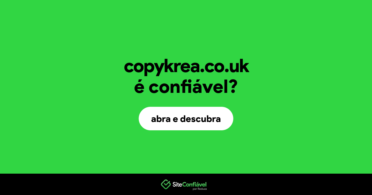 O site copykrea.co.uk é confiável?