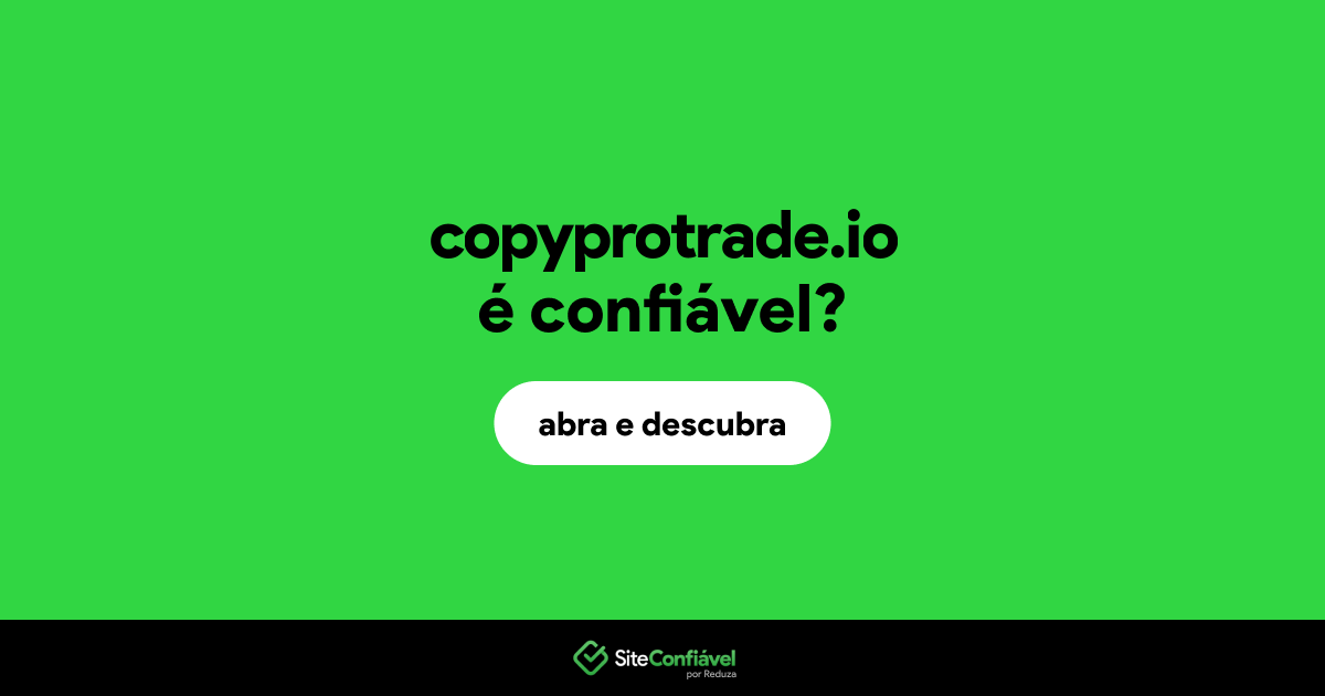 O site copyprotrade.io é confiável?