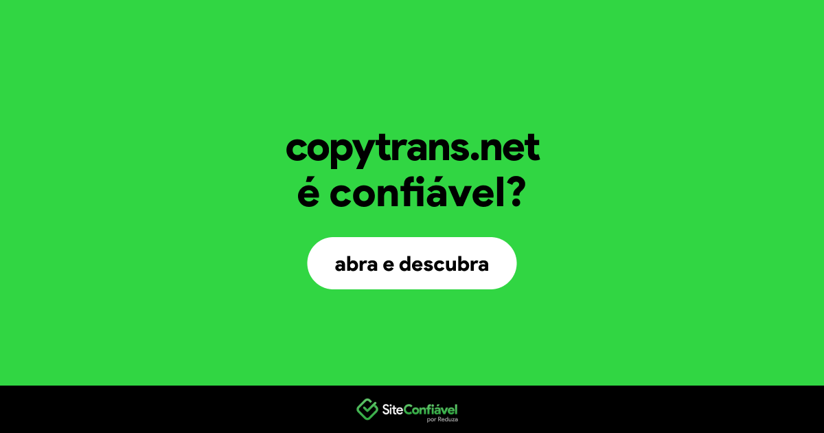 O site copytrans.net é confiável?