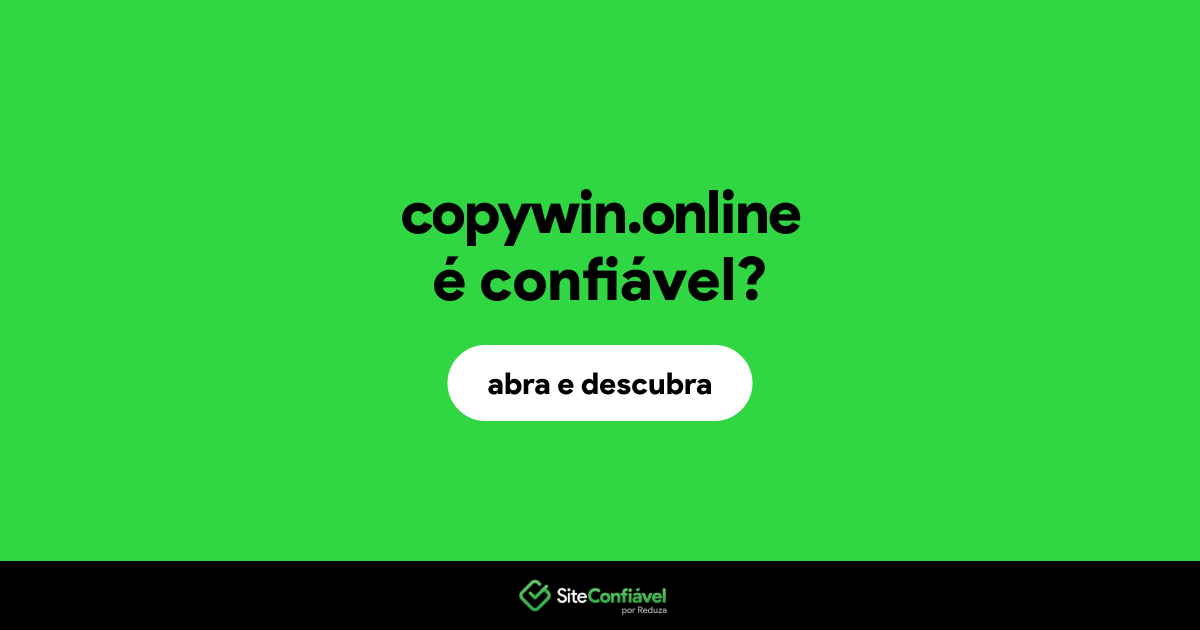 O site copywin.online é confiável?