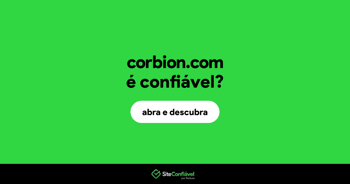O site corbion.com é confiável?