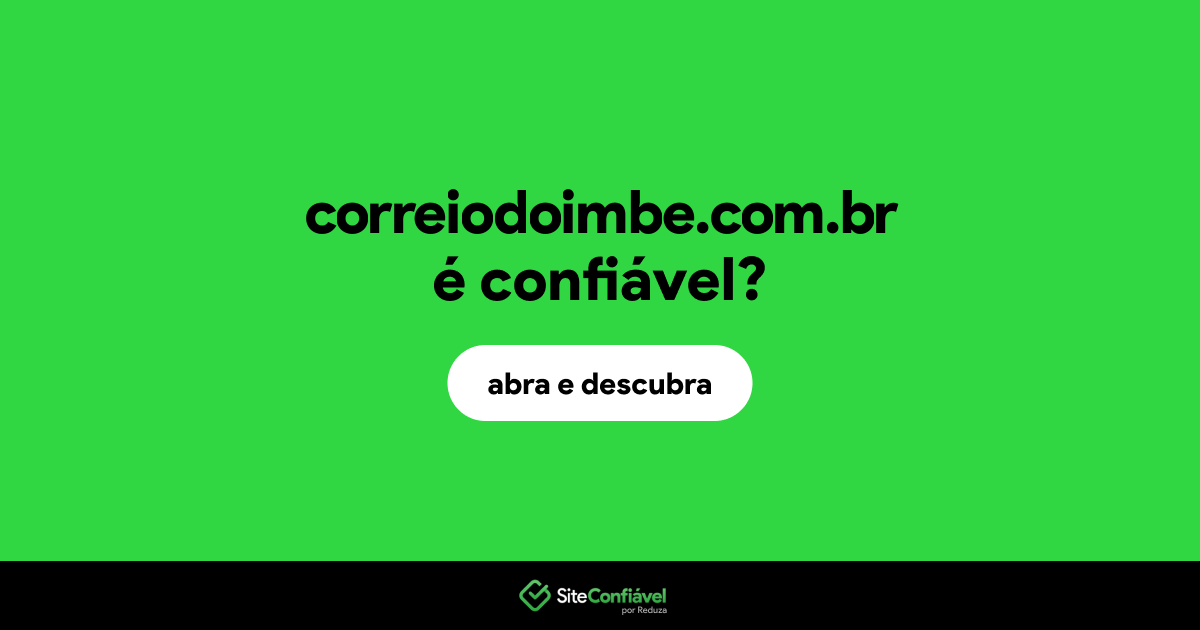 O site correiodoimbe.com.br é confiável?