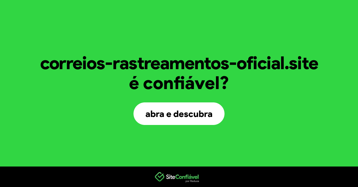 O site correios-rastreamentos-oficial.site é confiável?