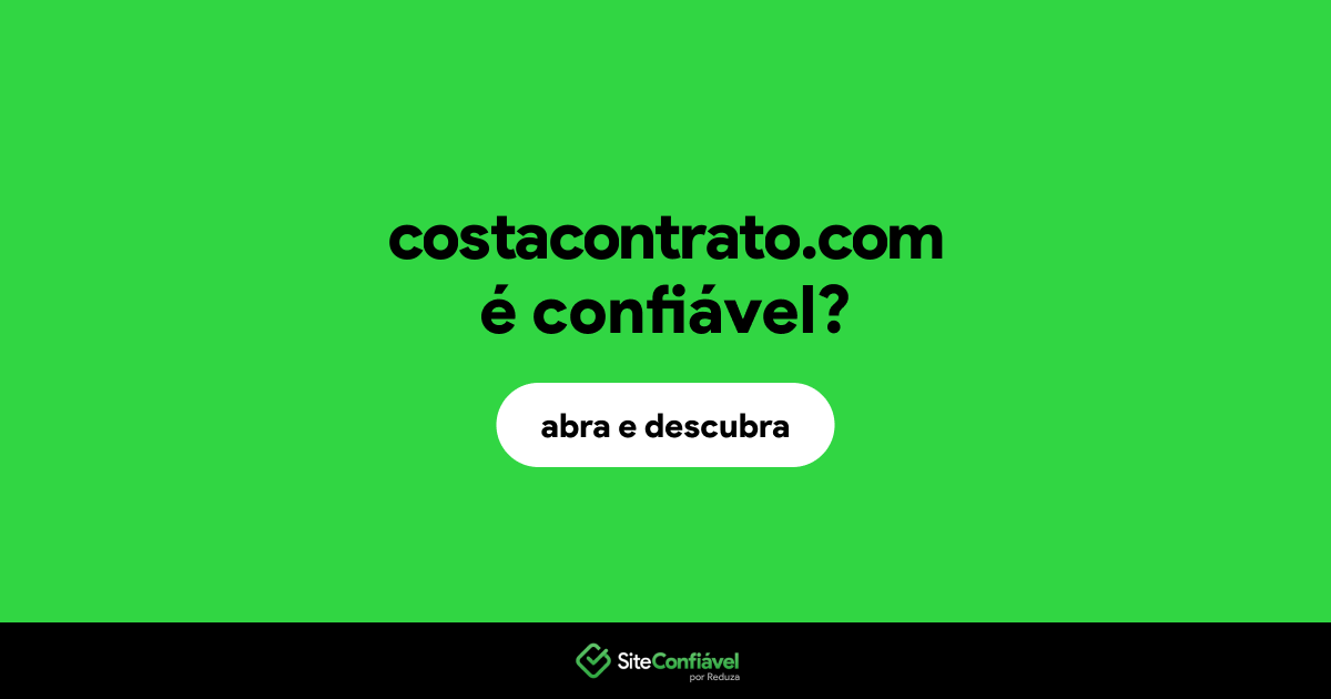 O site costacontrato.com é confiável?
