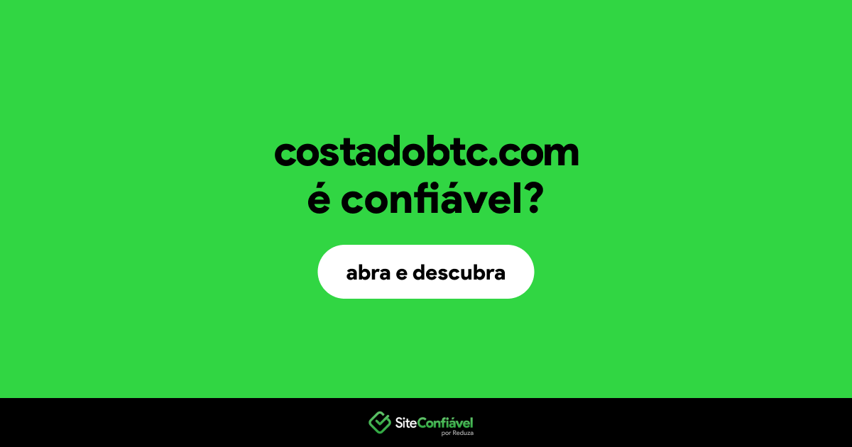 O site costadobtc.com é confiável?
