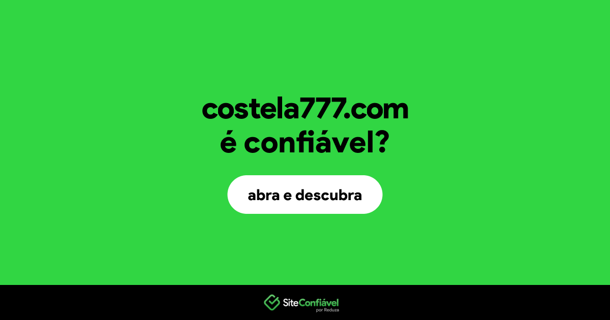 O site costela777.com é confiável?