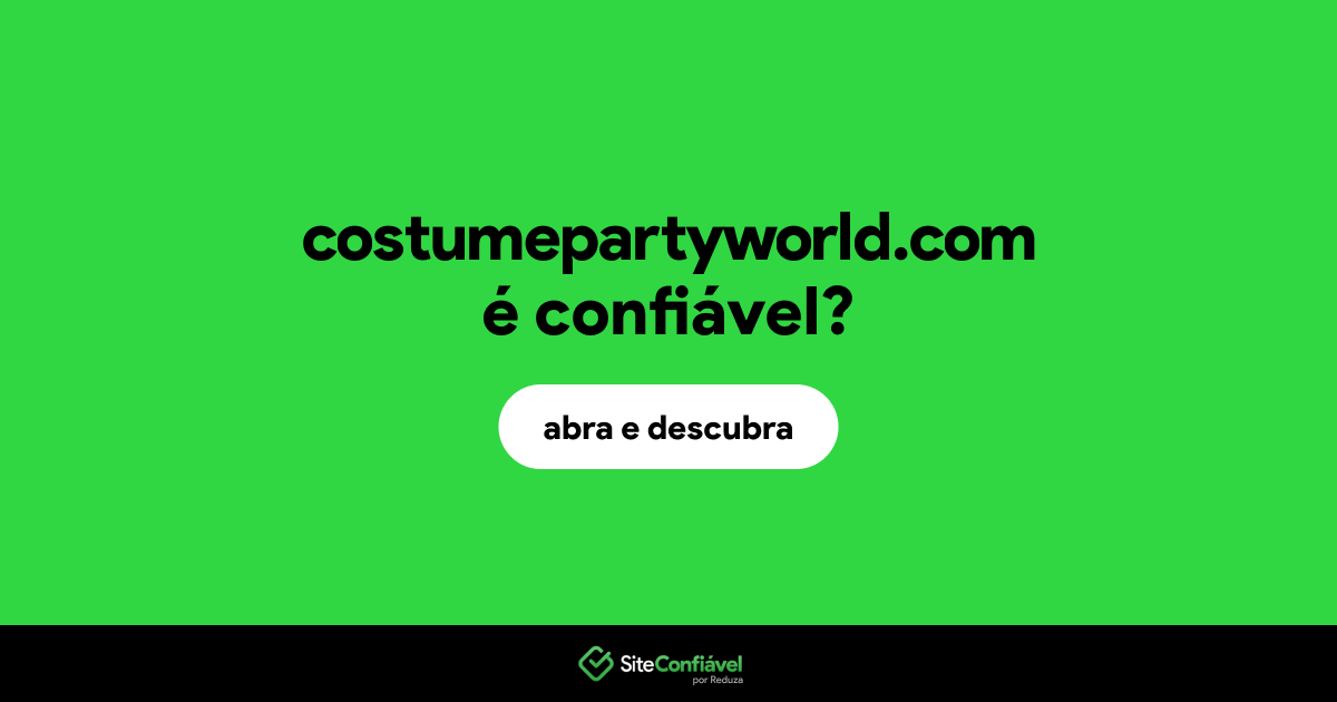 O site costumepartyworld.com é confiável?