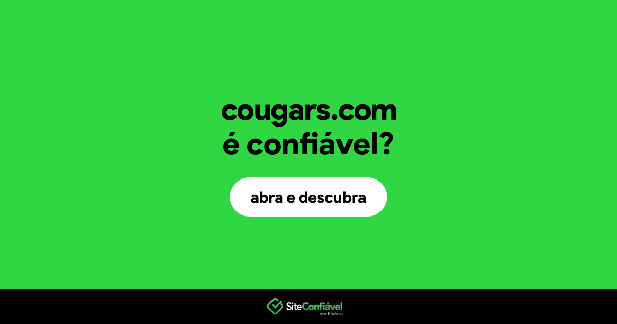 O site cougars.com é confiável?