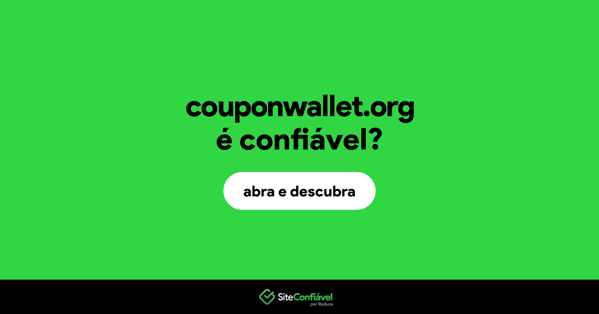 O site couponwallet.org é confiável?