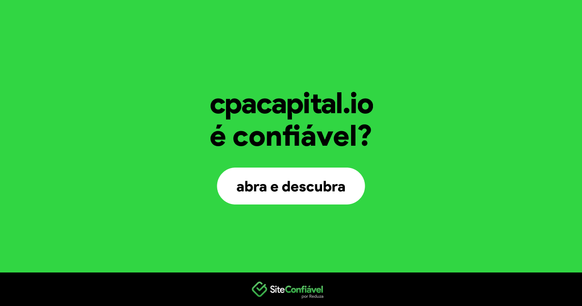 O site cpacapital.io é confiável?