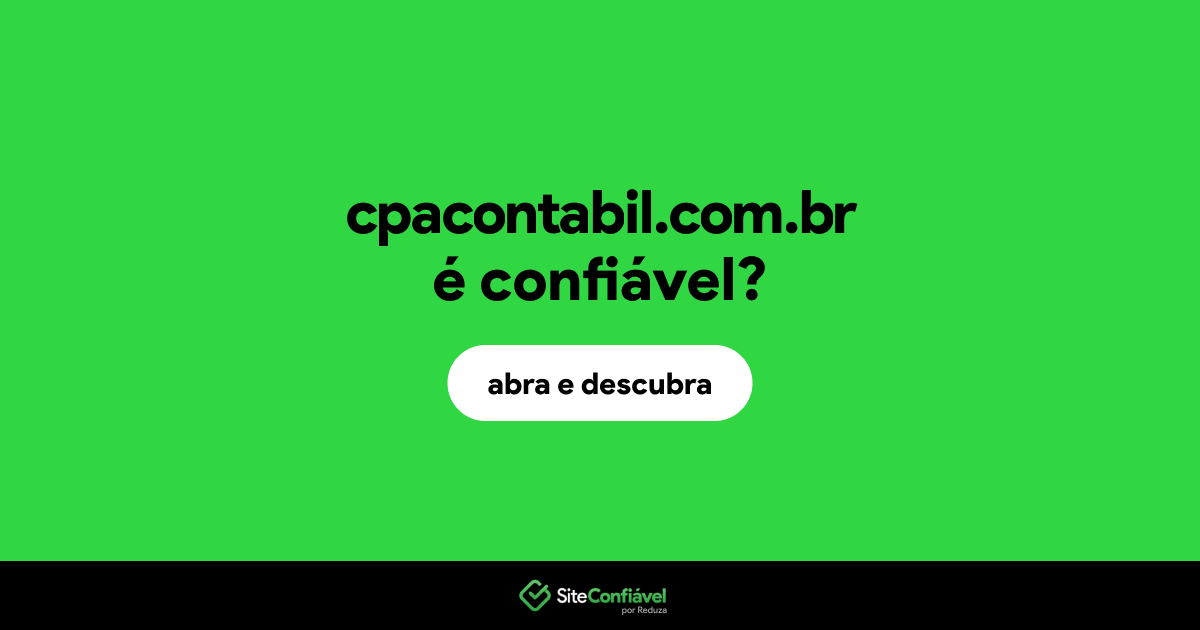 O site cpacontabil.com.br é confiável?