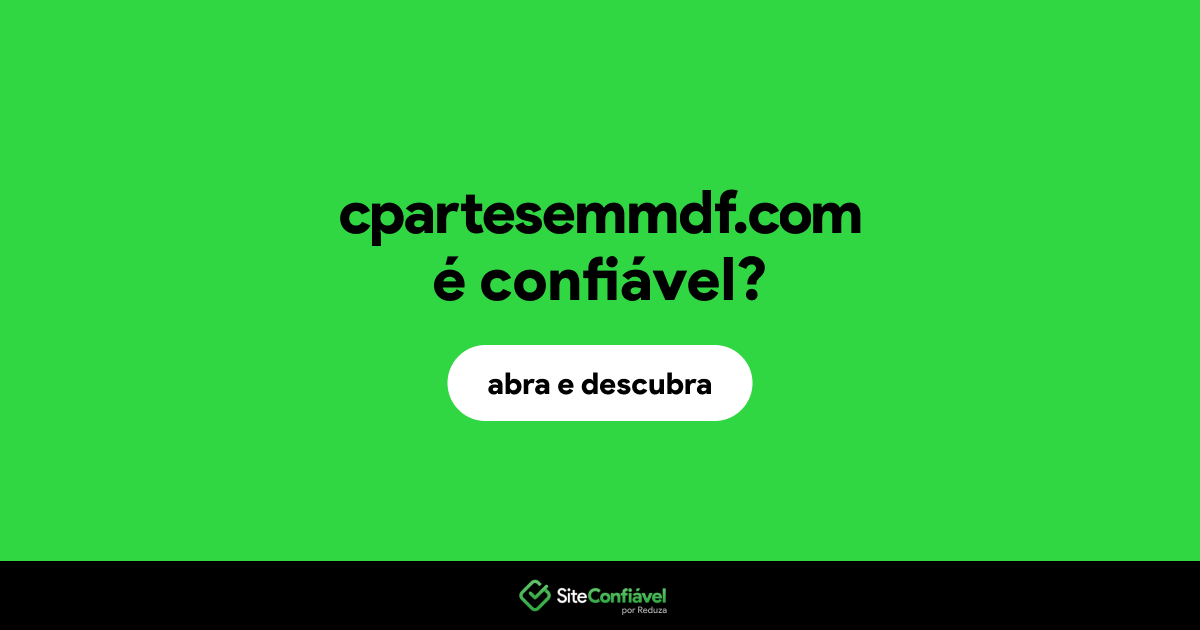 O site cpartesemmdf.com é confiável?