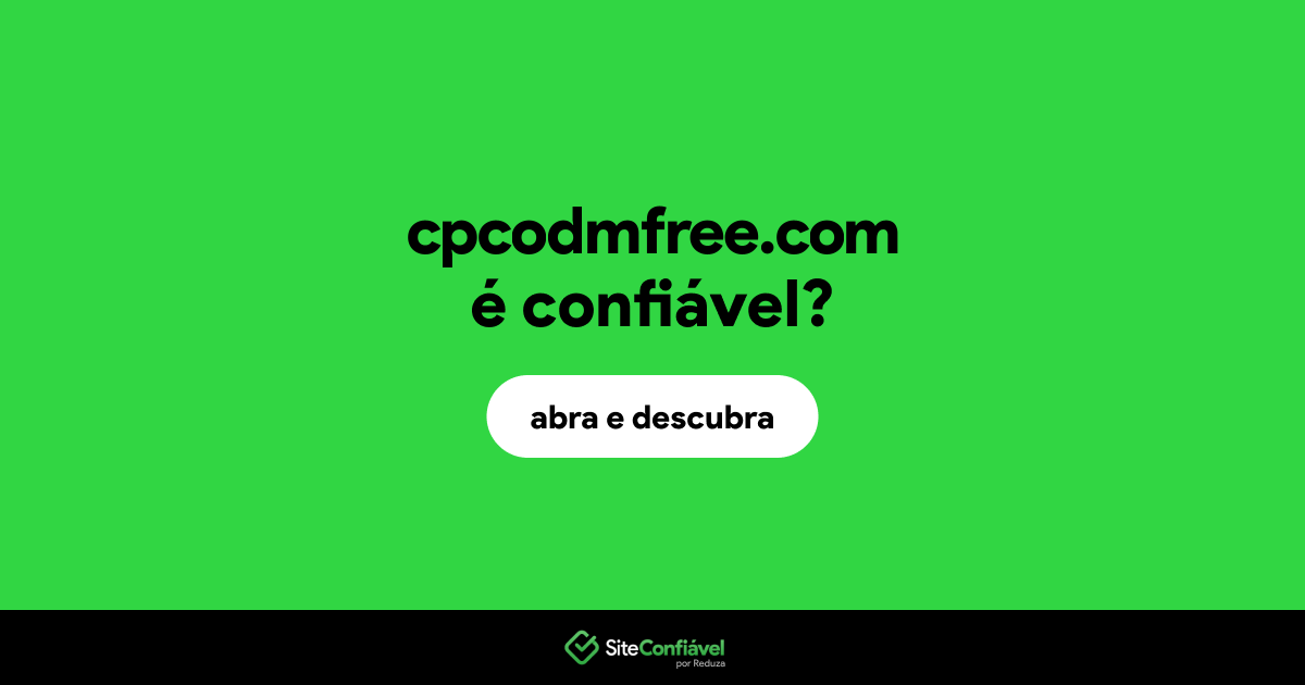 O site cpcodmfree.com é confiável?