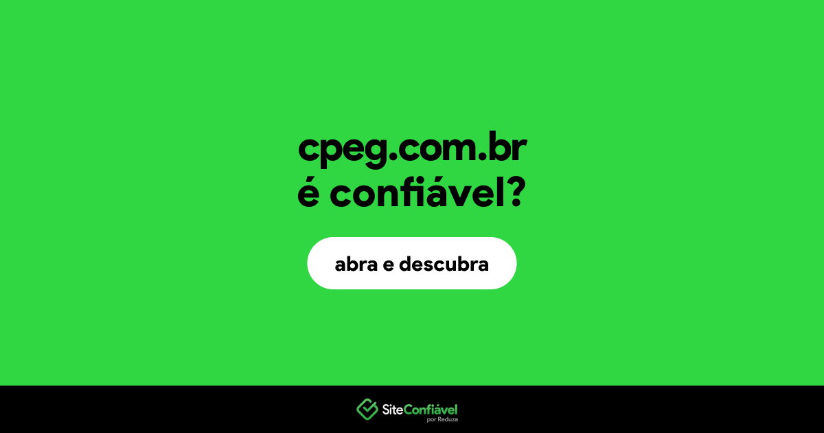 O site cpeg.com.br é confiável?