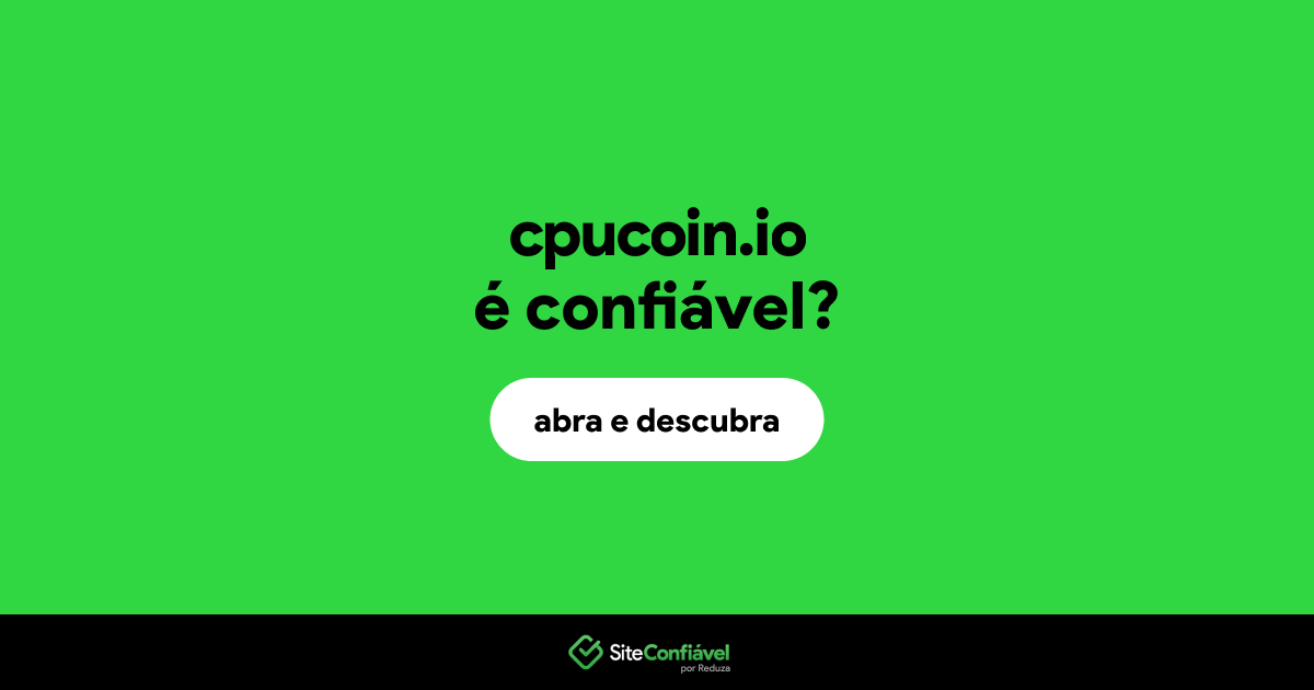 O site cpucoin.io é confiável?