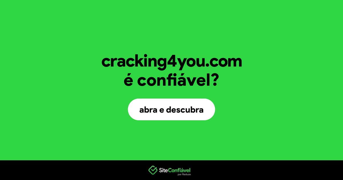 O site cracking4you.com é confiável?