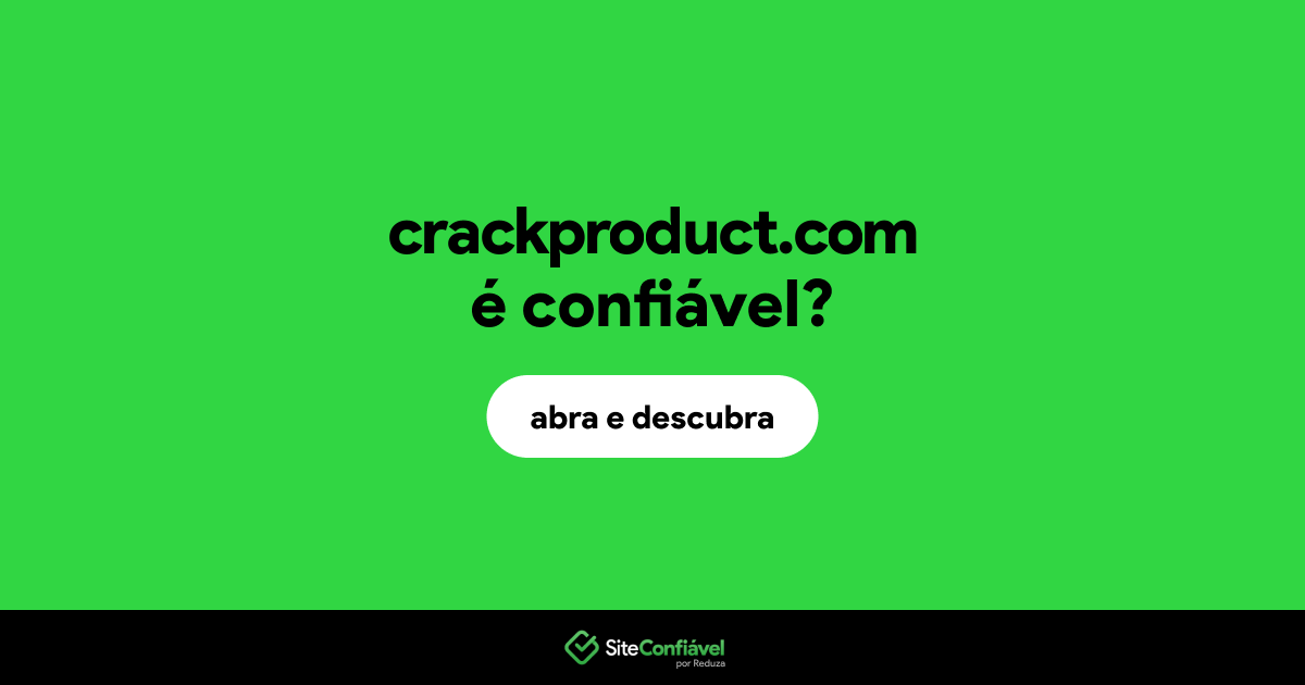 O site crackproduct.com é confiável?