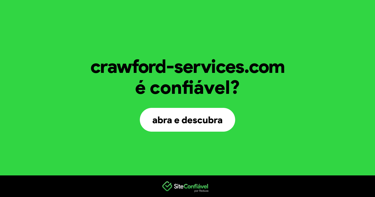O site crawford-services.com é confiável?